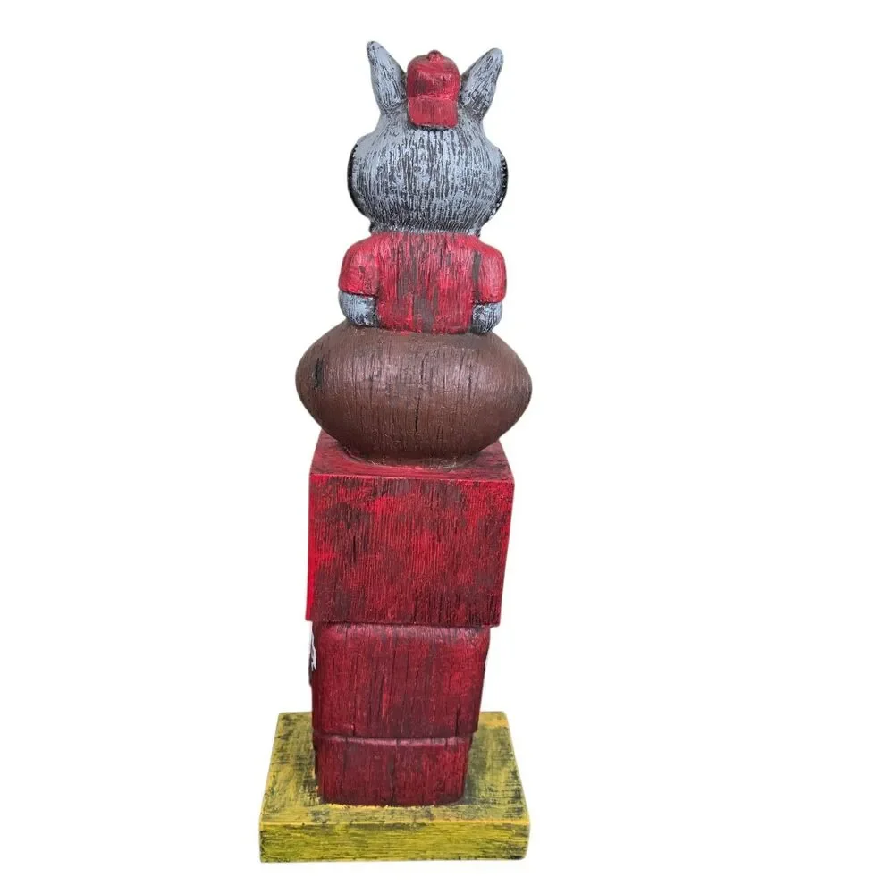 Kansas City Chiefs NFL Tiki Totem Pole Resin Football Man Cave 16
